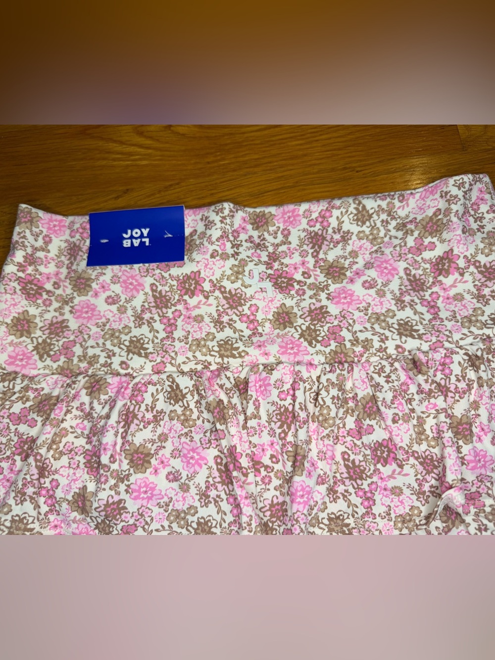 JoyLab NWT Pink Floral Tiered High Rise Skort Built In Shorts Size S - Picture 4 of 8